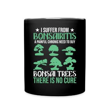 Funny Bonsai - Full Colour Mug - black - Front