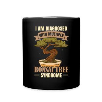 Drôles de bonsaïs - Mug uni - noir - Devant