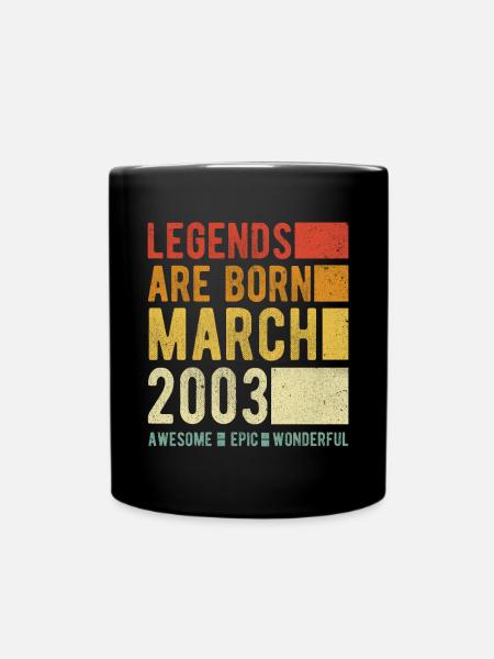 Anniversaire Mars 2003 - Mug uni - noir