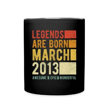 Birthday March 2013 - Full Colour Mug - black - Front