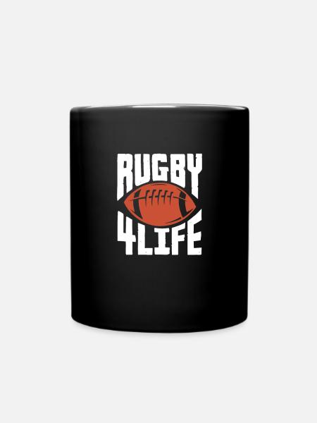 Rugby - Tasse einfarbig - Schwarz