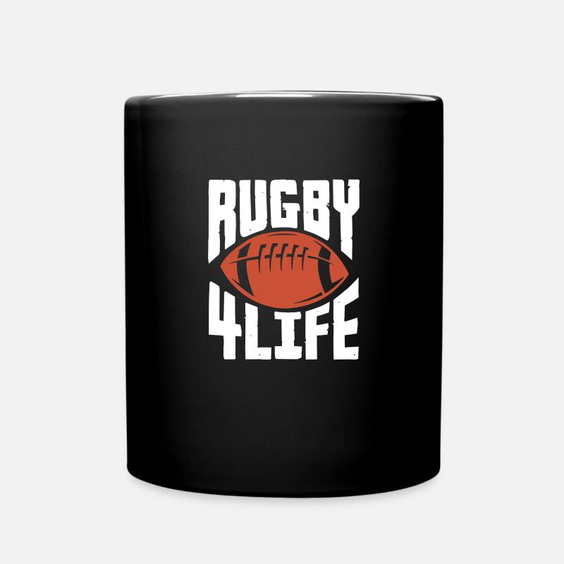 Rugby - Tasse einfarbig - Schwarz