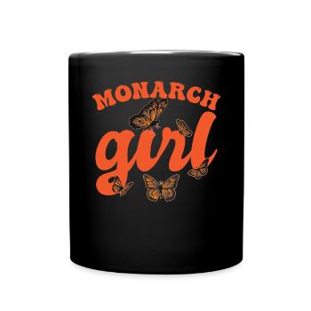 Monarch Girl - Full Colour Mug - black - Front