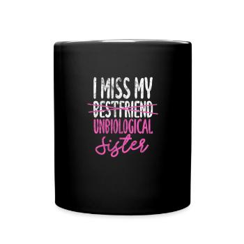 Soeur Frère Frères et sœurs Cadeau de famille - Mug uni - noir - Devant