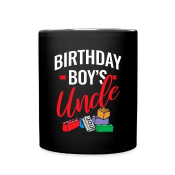 Uncle of the birthday boy Bauklötze - Full Colour Mug - black - Front