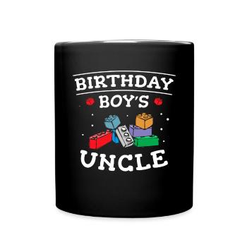 Uncle of the birthday boy Bauklötze - Full Colour Mug - black - Front