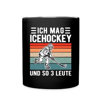 Cadeau de joueur de hockey sur glace rétro - Mug uni - noir - Devant