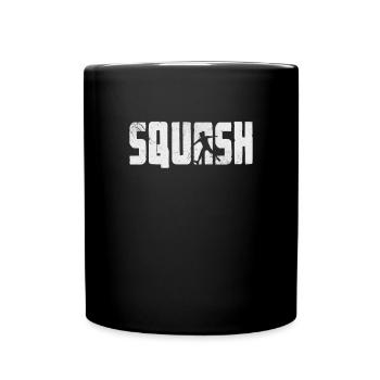 Squash Spieler Badminton Sport Geschenk - Tasse einfarbig - Schwarz - Vorne