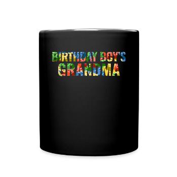 Birthday Kids Grandma Building Blocks - Mug uni - noir - Devant