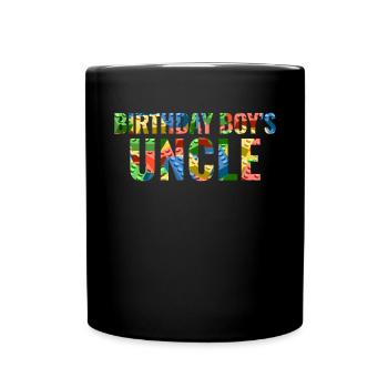 Uncle of the birthday boy Bauklötze - Full Colour Mug - black - Front