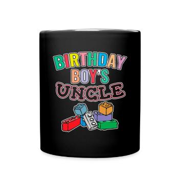 Oncle du garçon d’anniversaire Bauklötze - Mug uni - noir - Devant