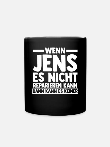Jens - Tasse einfarbig - Schwarz