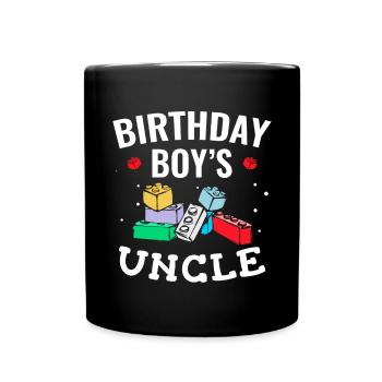 Uncle of the birthday boy Bauklötze - Full Colour Mug - black - Front