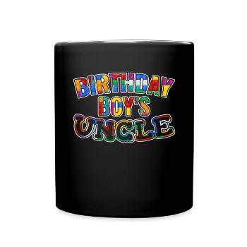 Uncle of the birthday boy Bauklötze - Full Colour Mug - black - Front