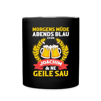 Joachim - Tasse einfarbig - Schwarz - Vorne