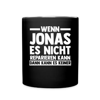 Jonas - Tasse einfarbig - Schwarz - Vorne