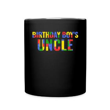 Uncle of the birthday boy Bauklötze - Full Colour Mug - black - Front
