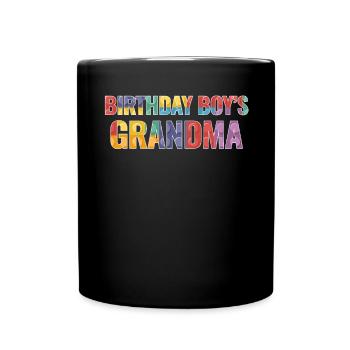 Birthday Kids Grandma Building Blocks - Mug uni - noir - Devant