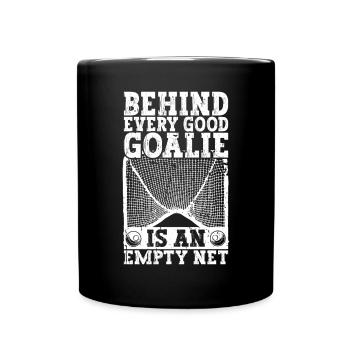 Lacrosse Torwart Lacrosse Spieler - Tasse einfarbig - Schwarz - Vorne