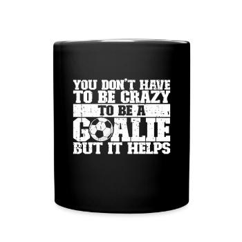 Gardien de but de football du gardien de but de football - Mug uni - noir - Devant