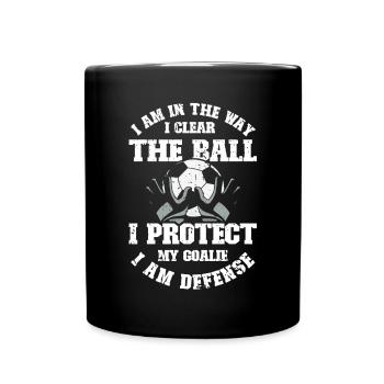 Gardien de but de football du gardien de but de football - Mug uni - noir - Devant