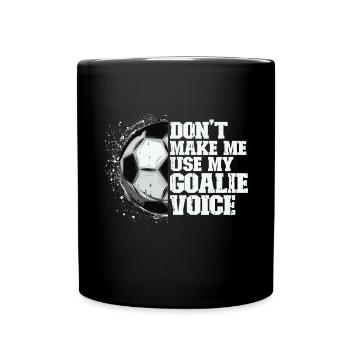 Gardien de but de football du gardien de but de football - Mug uni - noir - Devant