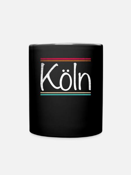 Köln - Tasse einfarbig - Schwarz