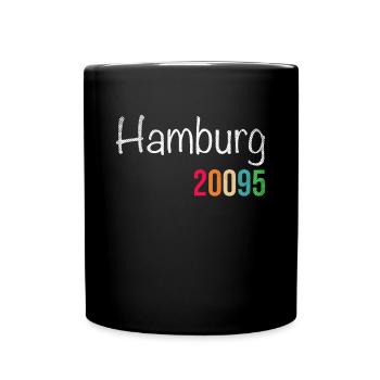Hambourg - Mug uni - noir - Devant