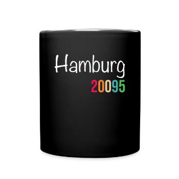 Hambourg - Mug uni - noir - Devant