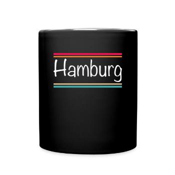 Hambourg - Mug uni - noir - Devant