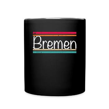 Brême - Mug uni - noir - Devant