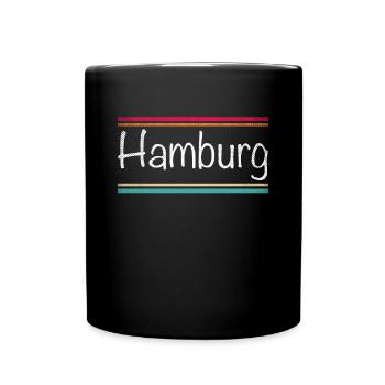 Hambourg - Mug uni - noir - Devant