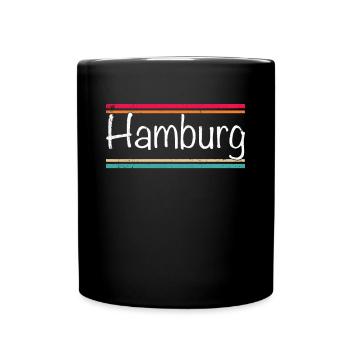 Hambourg - Mug uni - noir - Devant