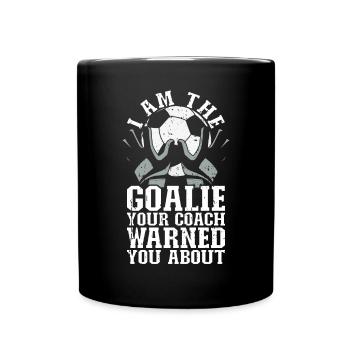 Gardien de but de football du gardien de but de football - Mug uni - noir - Devant