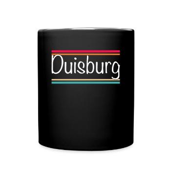 Duisburg - Tasse einfarbig - Schwarz - Vorne