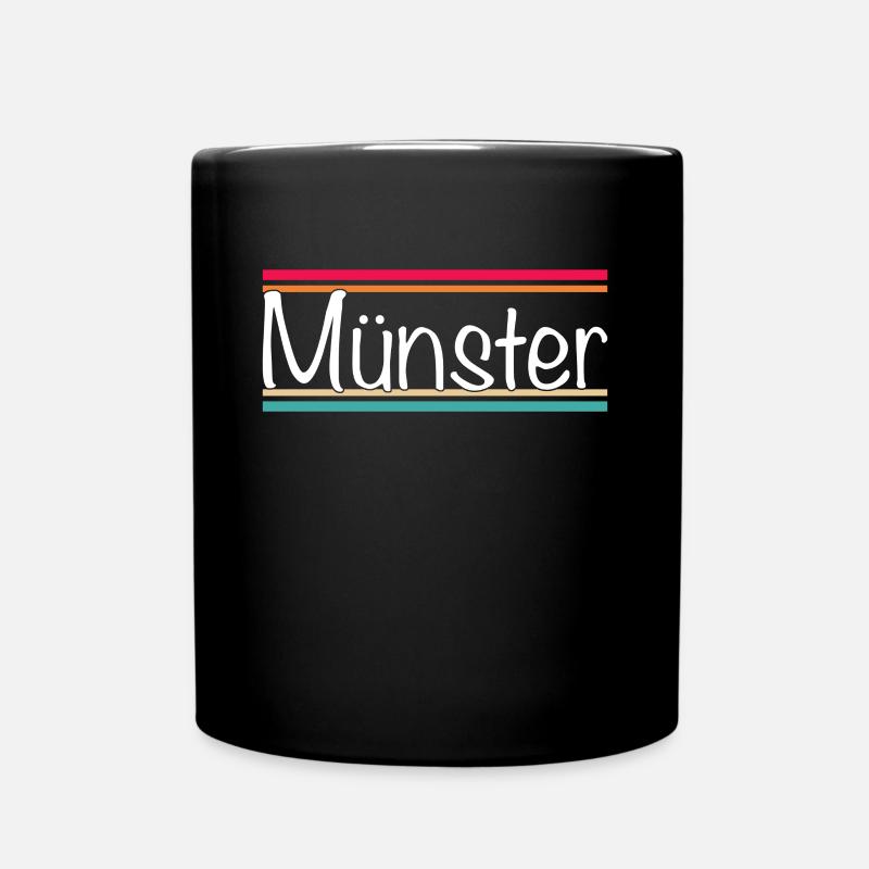 Münster - Tasse einfarbig - Schwarz
