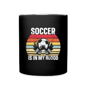 Gardien de but de football du gardien de but de football - Mug uni - noir - Devant
