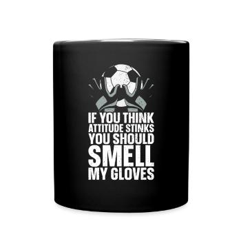 Gardien de but de football du gardien de but de football - Mug uni - noir - Devant
