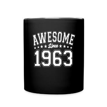 Génial depuis 1963 Anniversaire 1963 Millésime 1963 - Mug uni - noir - Devant