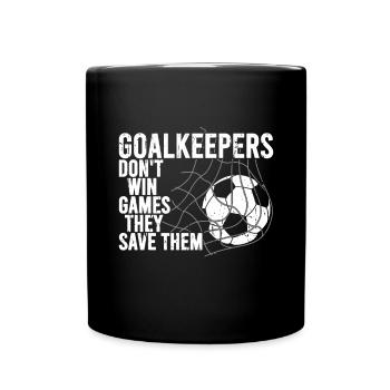 Gardien de but de football du gardien de but de football - Mug uni - noir - Devant