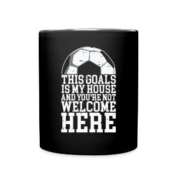 Gardien de but de football du gardien de but de football - Mug uni - noir - Devant
