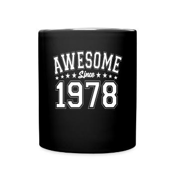 Awesome Since 1978 Birthday 1978 Vintage 1978 - Full Colour Mug - black - Front