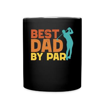 Bester Vater von Par Herren Golf Geschenk Vatertag - Tasse einfarbig - Schwarz - Vorne