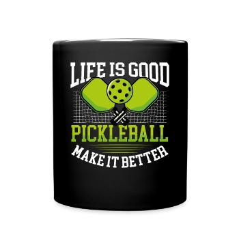 Le pickleball est meilleur que nature - Mug uni - noir - Devant