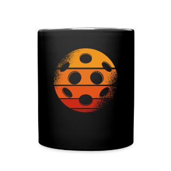 Coucher de soleil sur le pickleball - Mug uni - noir - Devant