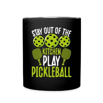 Stay out of the kitchen and - Full Colour Mug - black - Front