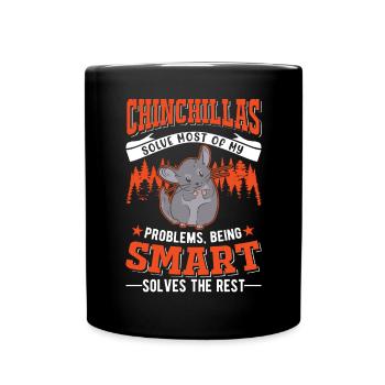 Chinchilla Gift Woolly Short-tailed Chinchilla - Full Colour Mug - black - Front