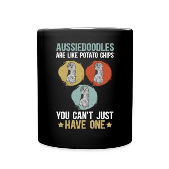 Aussiedoodle Dog Owner Cadeau pour chien - Mug uni - noir - Devant