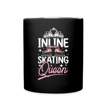 Reine du patin à roues alignées - Mug uni - noir - Devant