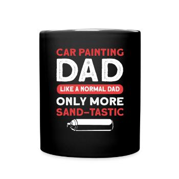 Car painting father - like a normal father only - Full Colour Mug - black - Front